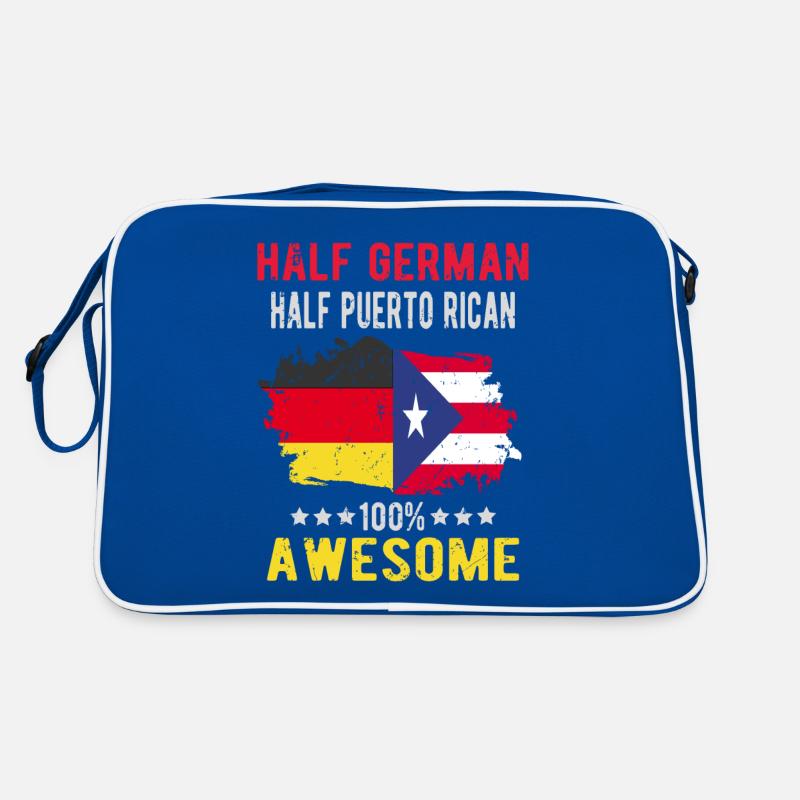 Halb Deutsch Halb Puerto Ricaner Retro Tasche