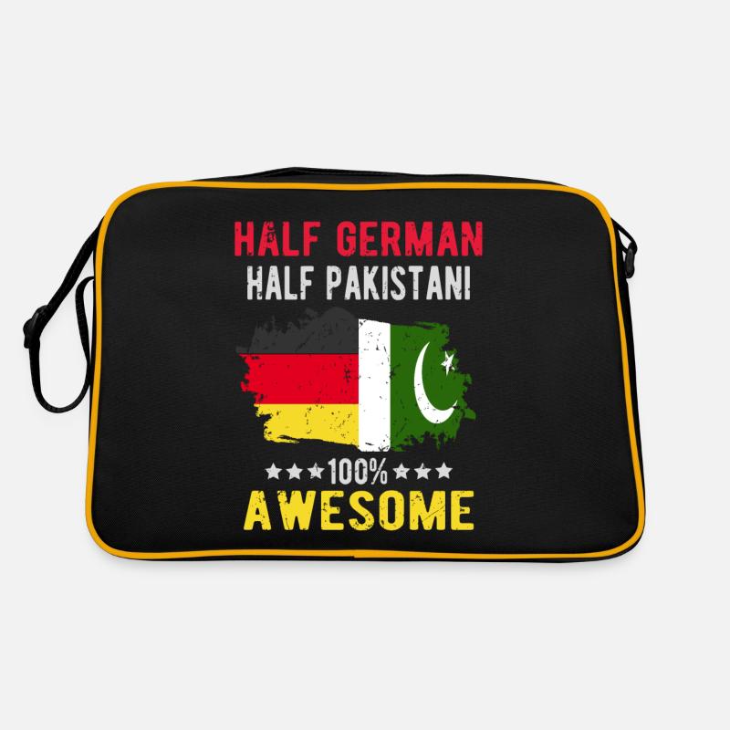 Half German half Pakistanis Retro Bag