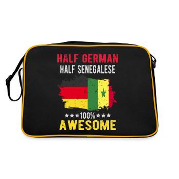 Moitié allemand moitié sénégalais - Sac Retro - noir/or - Dos