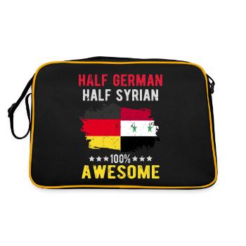 Moitié allemande moitié syrienne - Sac Retro - noir/or - Dos