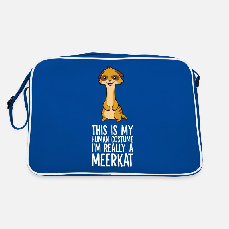 This Is My Human Costume I'm Really A Meerkat Retro Bag