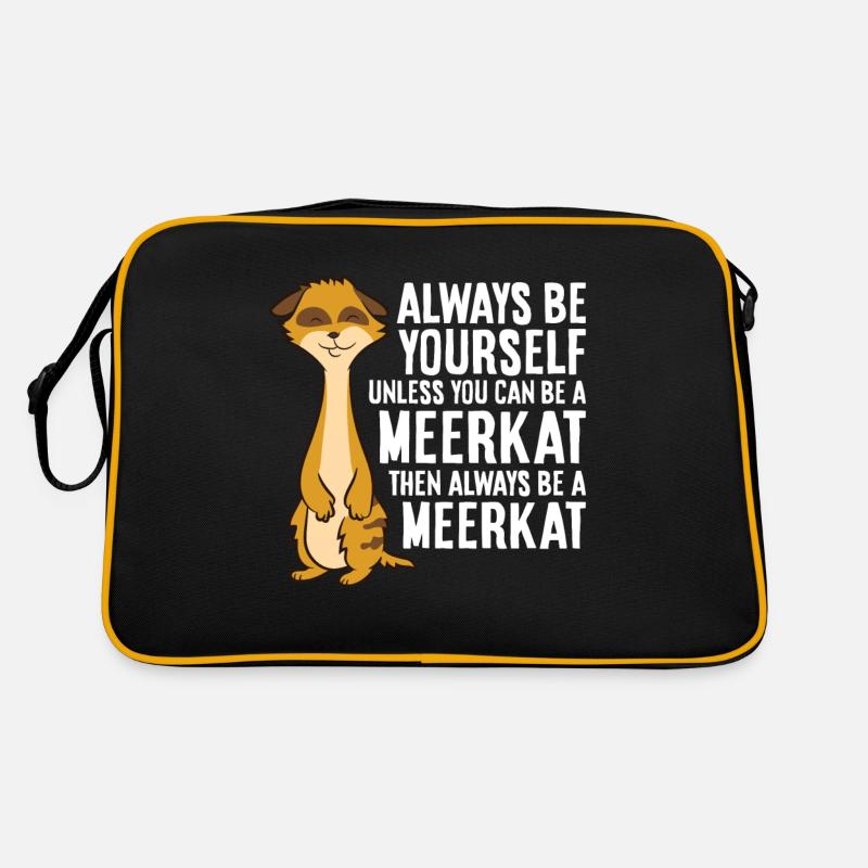 Sei immer du selbst, außer du kannst ein - Retro Tasche - Schwarz/Gold