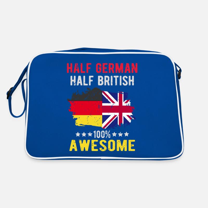 Half German Half British Retro Bag