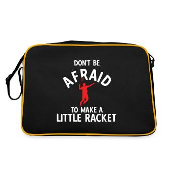 Badminton - Retro Tasche - Schwarz/Gold - Hinten