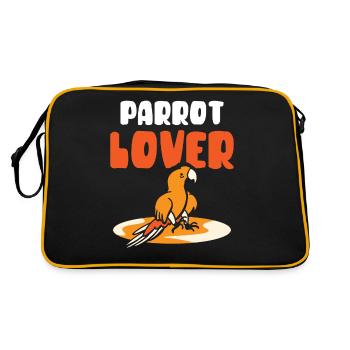 Parrot lover Pet Parrot Cute Animal - Retro Bag - black/gold - Back