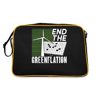 Mettre fin à l’inflation de la Greenflation Énergie verte - Sac Retro - noir/or - Dos