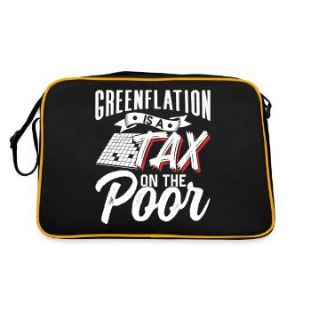 L’inflation verte est une taxe pour les pauvres Vert - Sac Retro - noir/or - Dos