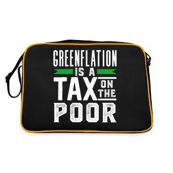 L’inflation verte est une taxe pour les pauvres Vert - Sac Retro - noir/or - Dos