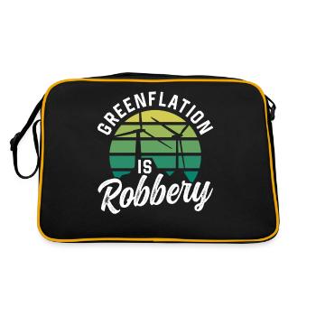 Greenflation est un vol de l’inflation de l’énergie verte - Sac Retro - noir/or - Dos