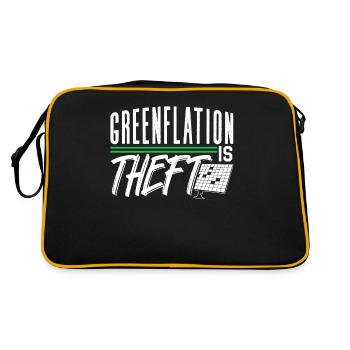 Greenflation est un vol de l’inflation de l’énergie verte - Sac Retro - noir/or - Dos