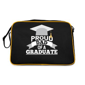 Fier père d’un diplômé - Sac Retro - noir/or - Dos