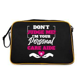 Nursing Home Employees Healthcare Providers - Retro Bag - black/gold - Back