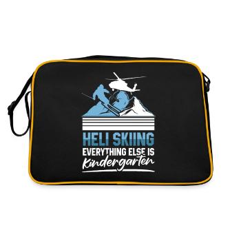 Heliskiing Downhill skiing - Retro Bag - black/gold - Back