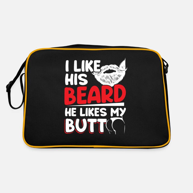 Paare Beziehung Bartliebhaber Retro Tasche