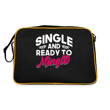 Coeur Anti Saint-Valentin Hater - Sac Retro - noir/or - Dos