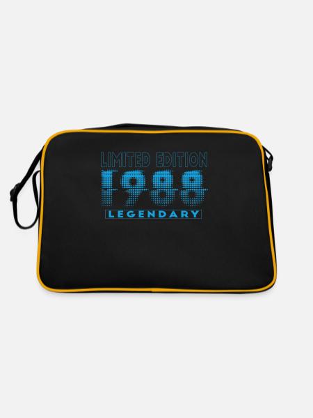 Limited Edition 1988 Graffiti - Retro Tasche - Schwarz/Gold - Hinten