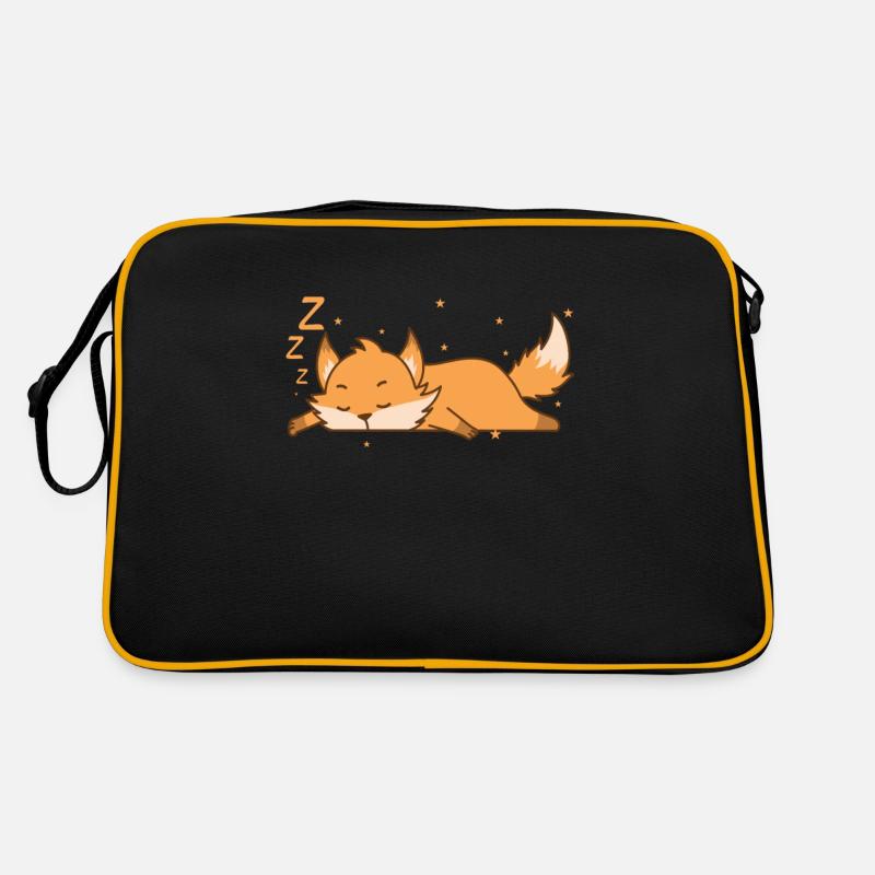 Fox dort mignon Zoo Tierpark Sac Retro