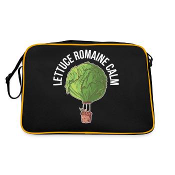 Laitue Romaine Calm Vegan Cadeau - Sac Retro - noir/or - Dos