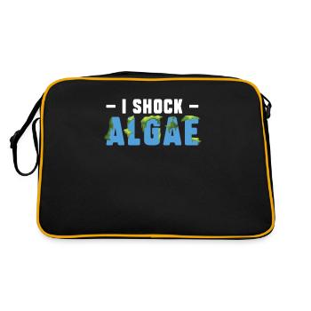 Je choque les algues Funny Pool Guy Service - Sac Retro - noir/or - Dos