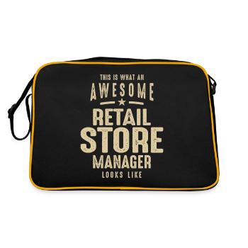 Awesome Retail Store Manager Job - Retro Bag - black/gold - Back