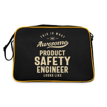 Awesome Product Safety Engineer Job - Retro Bag - black/gold - Back