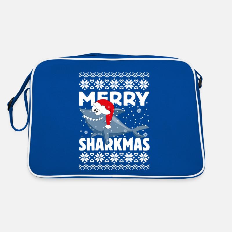 Joyeux Noël Requin Noël Sac Retro