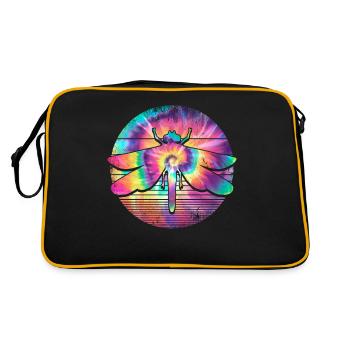 Libellule Insecte Libellule Rétro Entomologiste Insectes - Sac Retro - noir/or - Dos