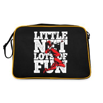 Badminton - Retro Tasche - Schwarz/Gold - Hinten