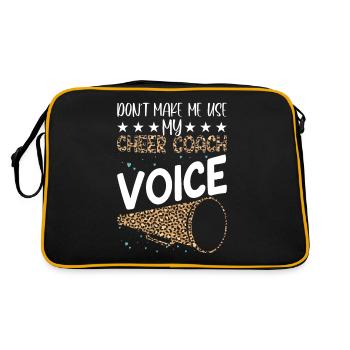 Cheer Coach Citation Mode de vie ironique Drôle Sarka - Sac Retro - noir/or - Dos