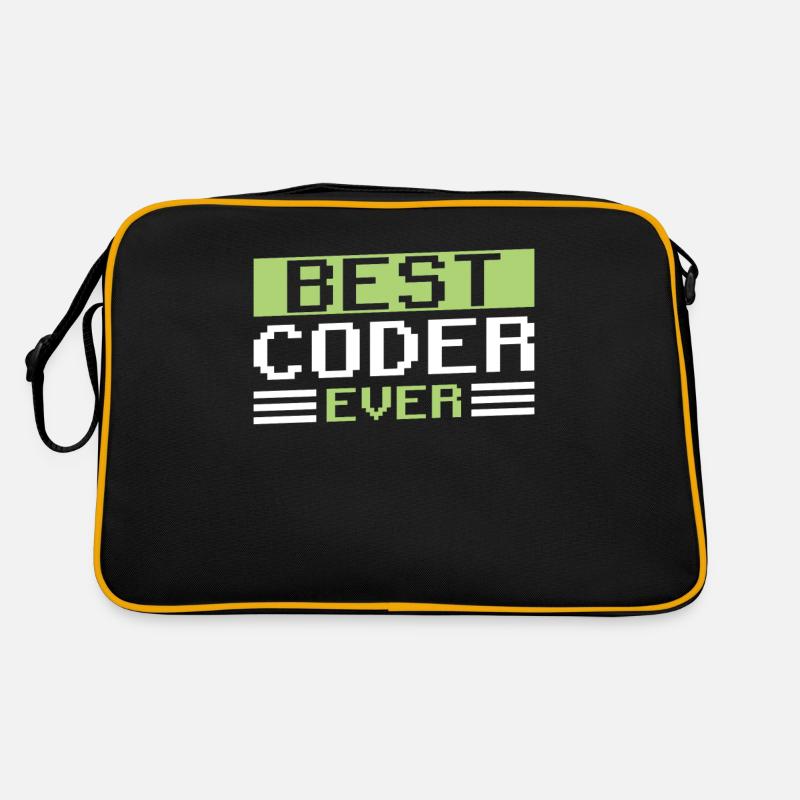 Bester Programmierer Überhaupt Code Coding Coder Retro Tasche