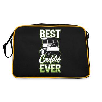 Best Caddy Ever Golfer Golf Golf - Retro Bag - black/gold - Back