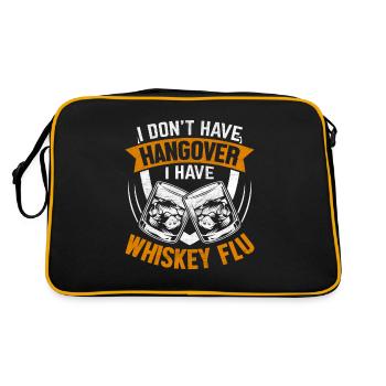 Vintage drinks glass whiskey drinking lovers - Retro Bag - black/gold - Back