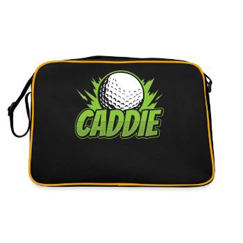 Caddie Golf Golfeur Profession de golfeur - Sac Retro - noir/or - Dos