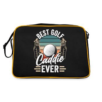 Best Golf Caddy Ever Golfer Golf - Retro Bag - black/gold - Back