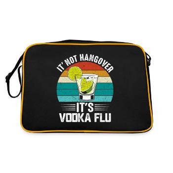 Vintage Buveur de Vodka Amant Buveur Mode de vie - Sac Retro - noir/or - Dos