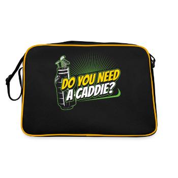 Do you need a caddie? Golf Caddie Golfing - Retro Bag - black/gold - Back