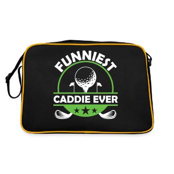 The funniest caddy ever Golfing Golf - Retro Bag - black/gold - Back