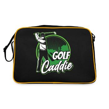 Golf Caddy Profession Golfeur Golf - Sac Retro - noir/or - Dos