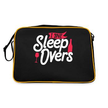J’adore passer la nuit douce fête - Sac Retro - noir/or - Dos