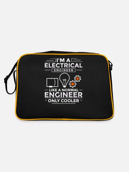 Ingénieur en génie électrique Recherche Développement - Sac Retro - noir/or - Dos