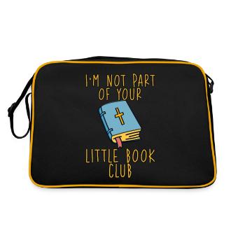 I'm Not Part Of Your Little Book Club - Retro Bag - black/gold - Back