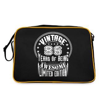Vintage 86 Years Of Being Awesome Limited Edition - Retro Bag - black/gold - Back