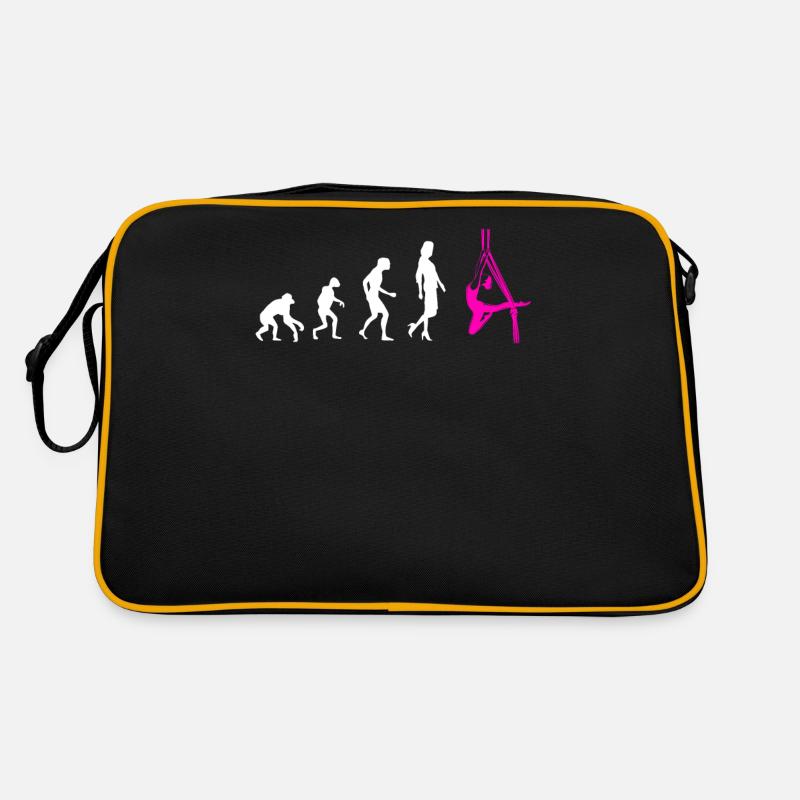 Aerial Silk Evolution - Akrobatik Gymnastik - Retro Tasche - Schwarz/Gold