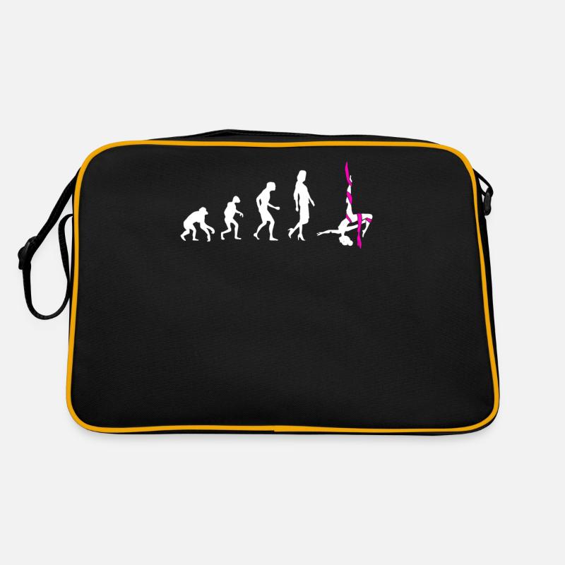 Aerial Silk Evolution - Akrobatik Gymnastik - Retro Tasche - Schwarz/Gold