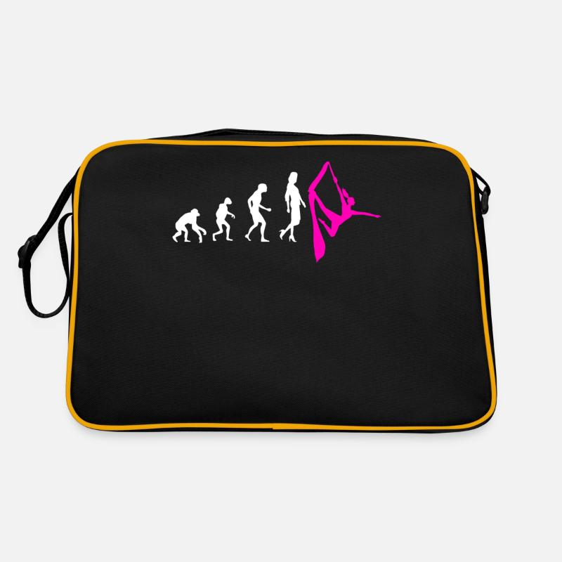 Aerial Silk Evolution - Aerial silk Acrobatics - Retro Tasche - Schwarz/Gold