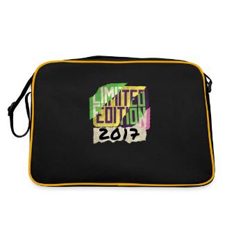 Limited Edition 2017 Graffiti - Retro Tasche - Schwarz/Gold - Hinten