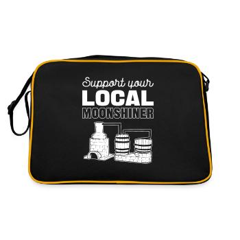 Soutenez votre Moonshiner local Moonshining - Sac Retro - noir/or - Dos