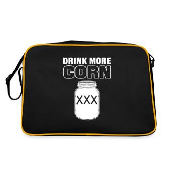 Buvez plus d’alcool Corn Moonshine - Sac Retro - noir/or - Dos