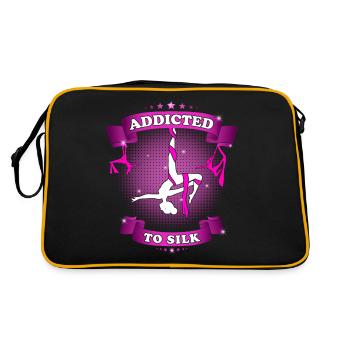 Süchtig Nach Seide Aerial Silk Akrobatik - Retro Tasche - Schwarz/Gold - Hinten