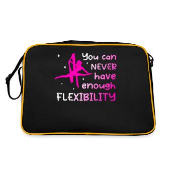 Flexibility - Fun aerial silk acrobatics - Retro Bag - black/gold - Back